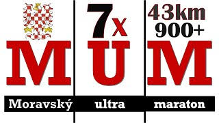 Logo 34. ročníku Moravského ultramaratonu